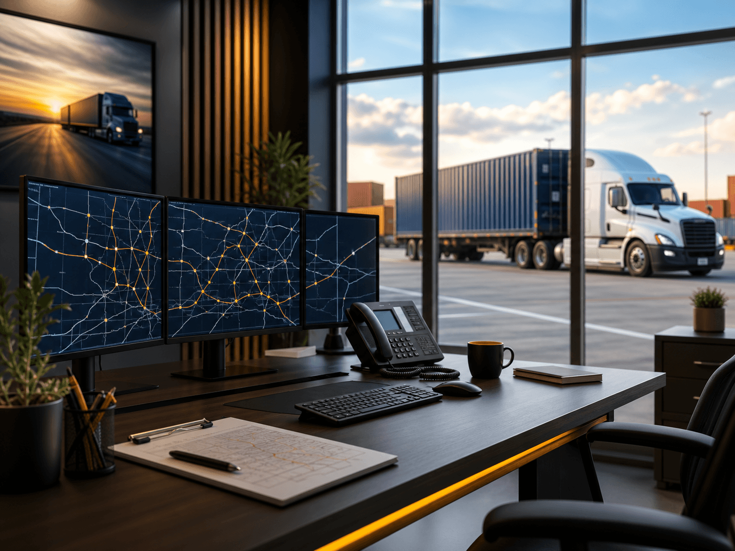 Dispatch operations workspace coordinating intermodal freight movement